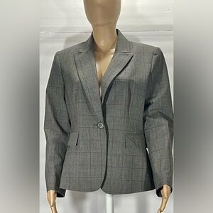 TAHARI GREY WITH BROWN STRIP SIZE 12P